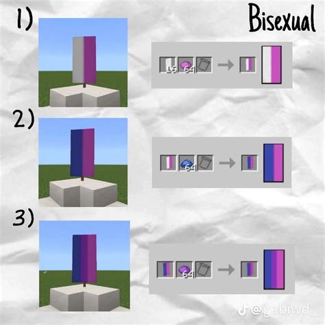 Bisexual flag Minecraft | Diseños minecraft, Casa de minecraft ...