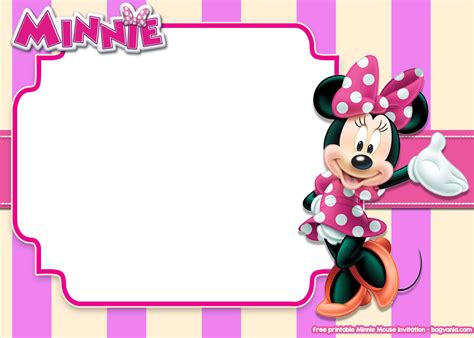 14+ FREE Printable Minnie Mouse All Ages Invitation Templates - Drevio ...