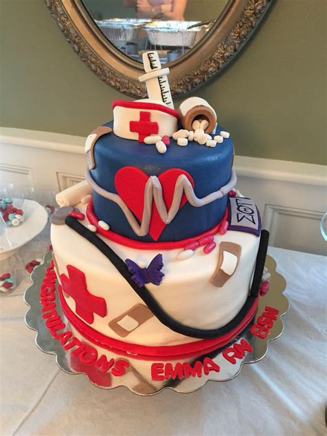 Nursing school graduation cake