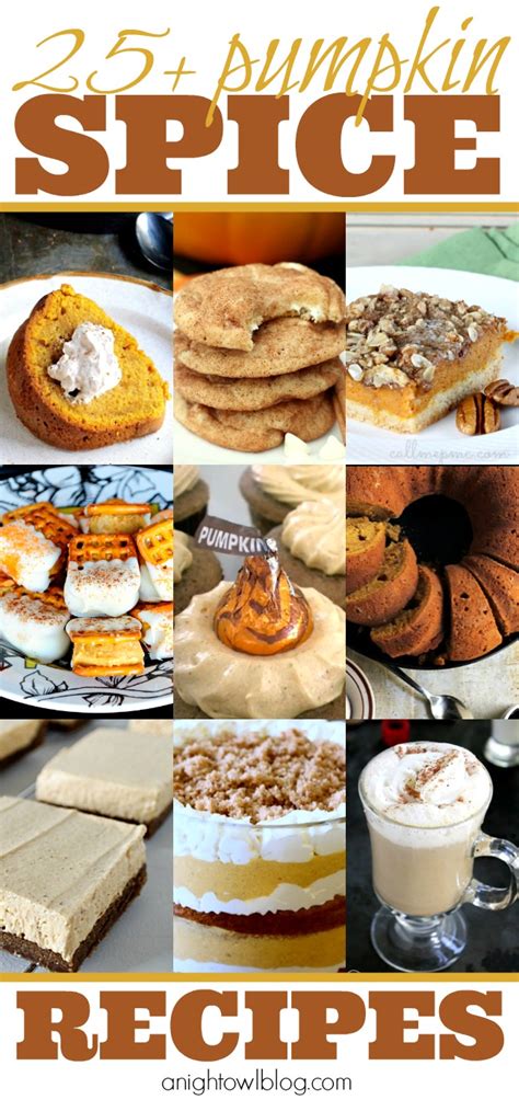 25 Pumpkin Spice Recipes - A Night Owl Blog