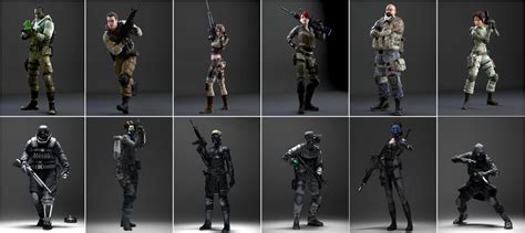 ArtStation - Some Resident Evil Raccoon City Characters that I helped developed.