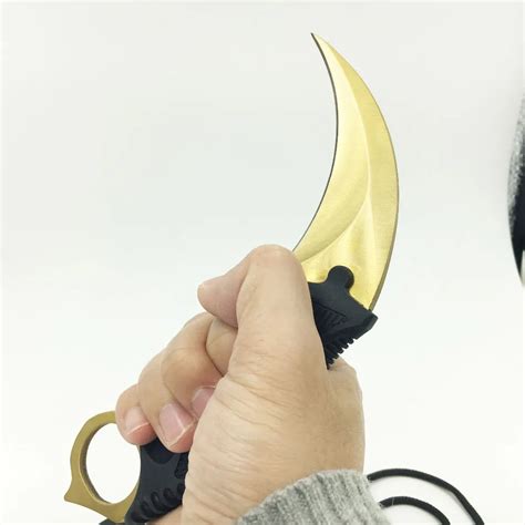 CS GO Counter Strike claw Karambit Knife Neck Knife with Sheath Tiger ...