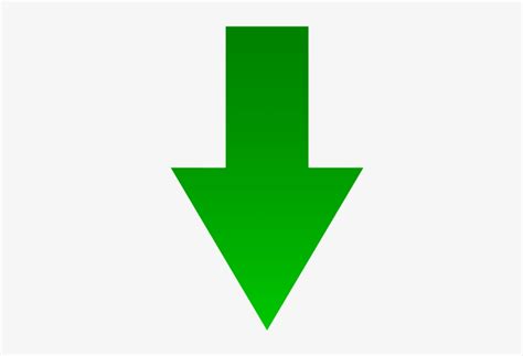 Green Down Arrow - Green Arrow Down Icon - Free Transparent PNG ...