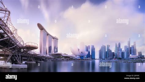 Singapore skyline background Stock Photo - Alamy