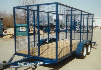 Tandem Cage Trailer | Marine Cradle Shop Inc.