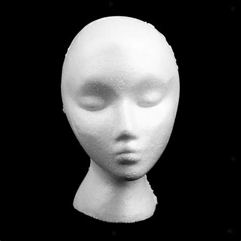 FEMALE FOAM MANNEQUIN Manikin Head Model Glasses Display Stand -White $8.85 - PicClick