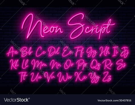 Script Alphabet, Cursive Fonts, Neon Typography, Sign Fonts, Yearbook Pages, Light Font, English ...