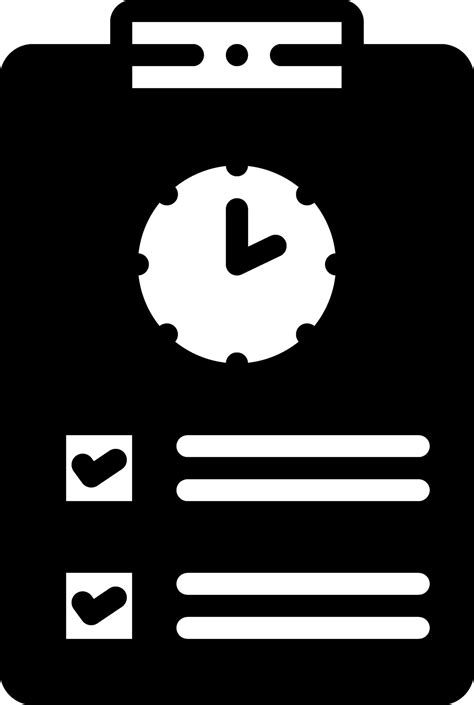 solid icon for timesheet 24931720 Vector Art at Vecteezy