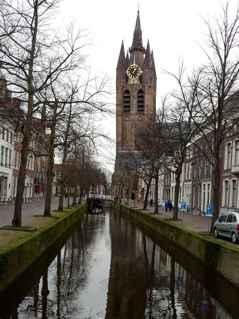 Old Church (Oude Kerk), Delft, the Netherlands Stock Image - Image of ...