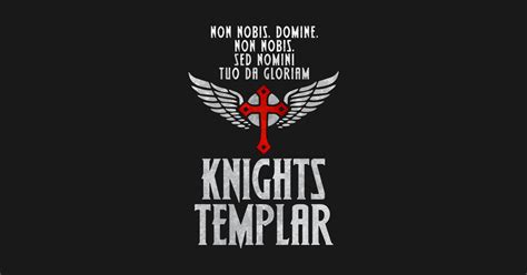 Knights Templar MOTTO insignia / The crusader / Cross and wings vintage style - Templar Assassin ...