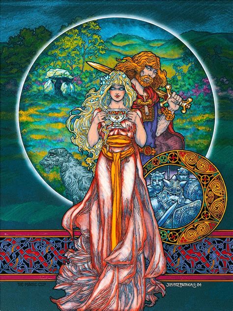 Erinsaga Celtic Irish Fantasy Art Book. Signed and 8x5 Print Included ...