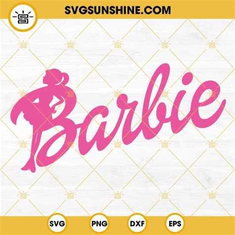 Barbie SVG, Barbie Cricut Silhouette Vector Clipart