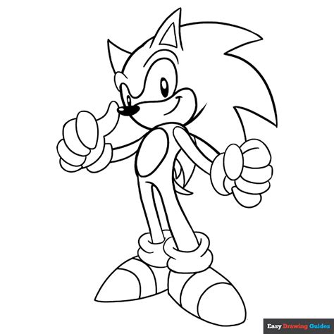 Sonic the Hedgehog Coloring Page | Easy Drawing Guides