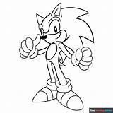 Sonic The Hedgehog Coloring Page  Easy Drawing Guides sketch template