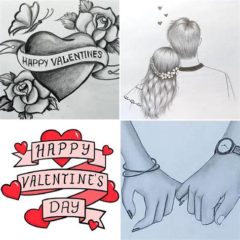 25 Easy Valentine’s Day Drawing Ideas - How to Draw