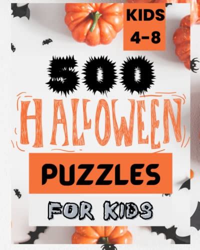 500 Halloween Puzzles For Kids: Halloween Unique puzzle, large print ...