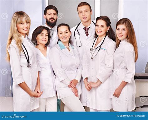 Group of Doctor at Hospital. Stock Photo - Image of female, health: 25349376