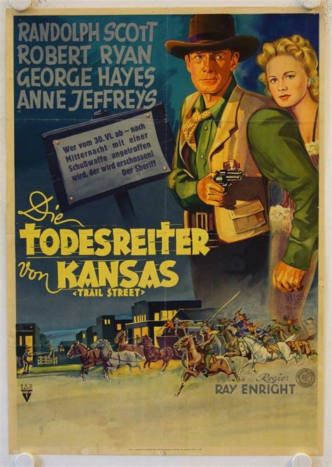 TRAIL STREET (1947) - Randolph Scott | Kansas, Plakat, Filmplakate