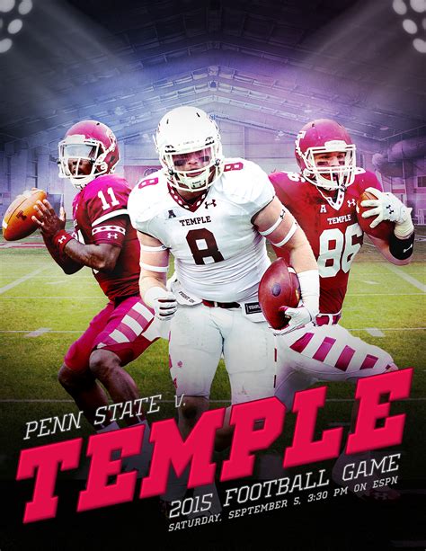 Temple Football on Behance