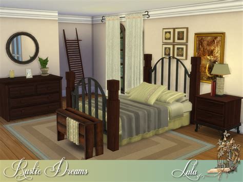 Rustic Dreams bedroom by Lulu265 at TSR » Sims 4 Updates