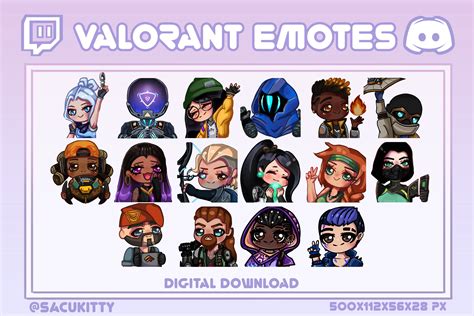 VALORANT Custom Emotes for Discord/twitch/youtube - Etsy UK