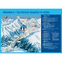 Large piste map of Nebelhorn, Kleinwalsertal - Oberstdorf Ski Resort ...