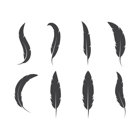 feather icon illustration vector template 21513340 Vector Art at Vecteezy