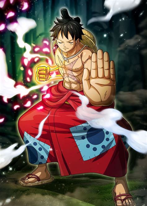 'Luffy Wano one piece' Poster by OnePieceTreasure | Displate in 2022 | Manga anime one piece ...