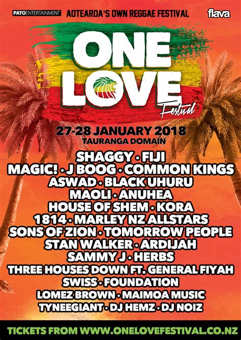 Tickets for ONE LOVE FESTIVAL 2018 in Tauranga from Ticketspace