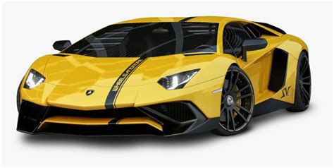 Yellow Lamborghini Aventador Car - Lamborghini Aventador Sv Custom, HD ...