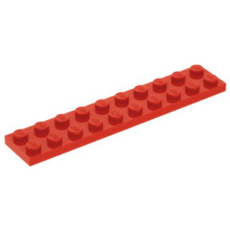 Lego® 3832, 383221 plate 2x10 red