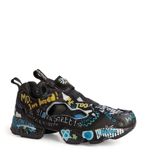 VETEMENTS black x Reebok Instapump Fury Sneakers | Harrods UK