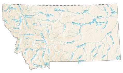 Map of Montana - Cities and Roads - GIS Geography