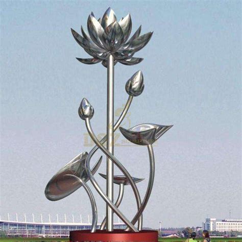 Metal Lotus Flower Sculpture at Julia Pellot blog