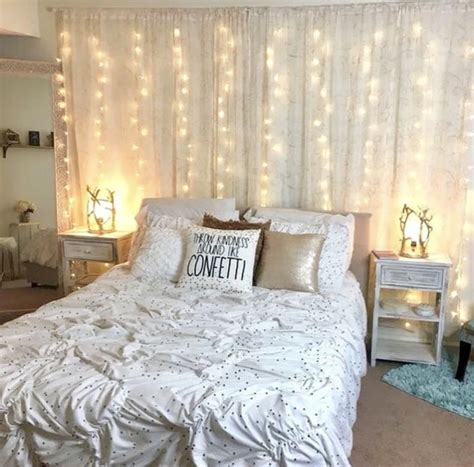 Curtain LED Lights | Aesthetic bedroom, Room inspiration bedroom ...