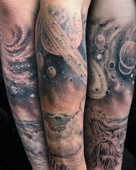 Aggregate more than 74 black and grey space tattoo best - in.cdgdbentre