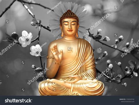 Beautiful Buddha Wallpaper 3d Illustration Buddha Stock Illustration 1749529742 | Shutterstock