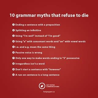 10 Grammar Myths That Refuse to Die | attanatta | Flickr