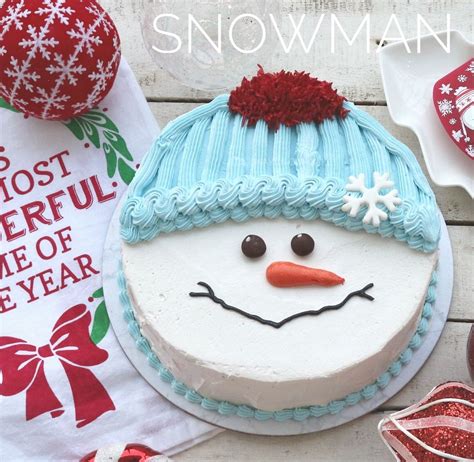 Snowman christmas cake | Christmas themed cake, Christmas cake, Christmas cake designs