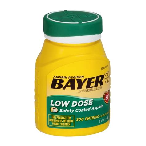 Bayer Aspirin 81 Miligrams Enteric Tablets