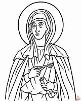 Printable Saint Coloring Pages Free For Kids And Adults sketch template