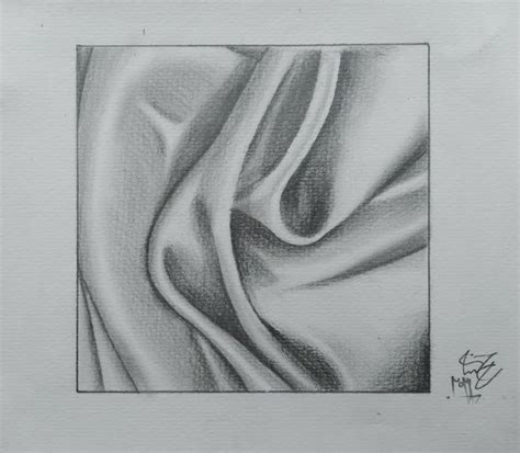 a black and white drawing of a cloth