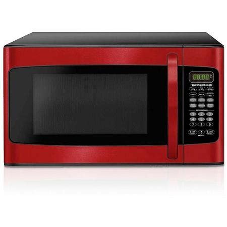 Hamilton Beach 1.1 cu ft Microwave, (1.1 cu ft, Red) Price - pouchbuzz