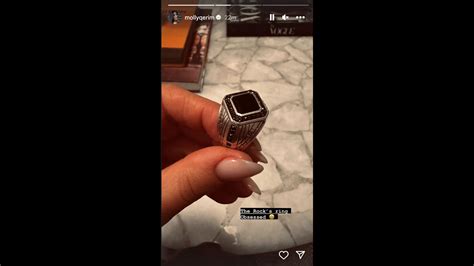 Dwayne Johnson Gifts ESPN Host Molly Qerim His Ring After She ...