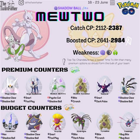 Mewtwo (shadow ball) Raid Guide : pokemongo