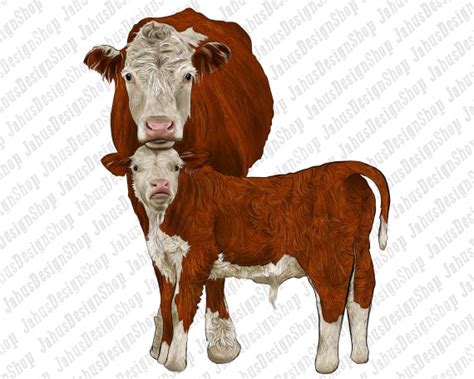 Western Hereford Cows PNG Sublimate Designwestern Cow - Etsy