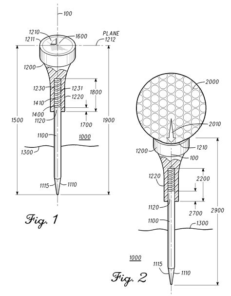 Patent US8246491 - Golf tee and methods to manufacture golf tees ...