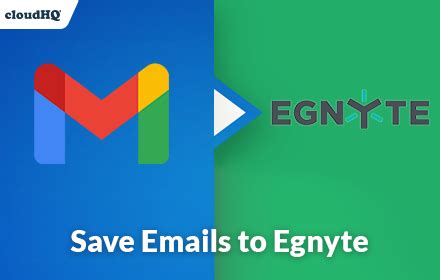 Save Emails to Egnyte - Features