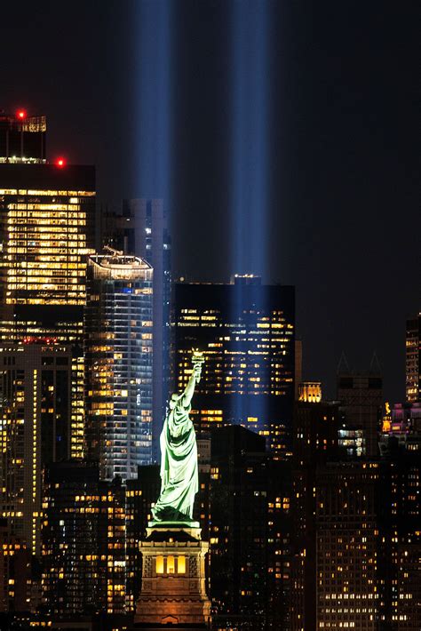 Powerful 9/11 Tribute in Light shines over New York as world remembers World Trade Center ...