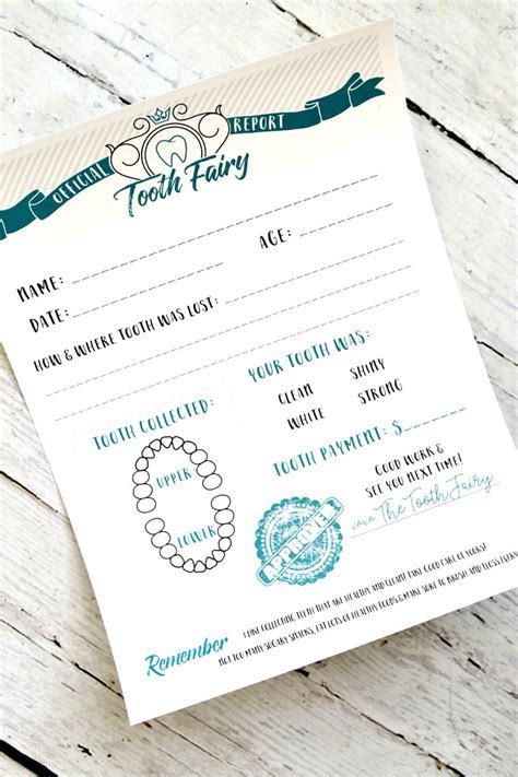 Tooth fairy letter template last baby tooth - basicaceto